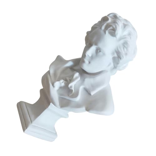 La mejor comparación de Bustos - los más vendidos. 41 HOMSFOU de Busto de Beethoven Decoración Delicada y Realista Escultura en Resina Estilo Europeo para Porche o Arte Decorativo