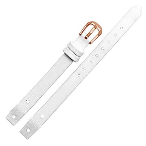 Bracelet de montre 8mm Fossil cuir véritable blanc pièces de rechange ES4340
