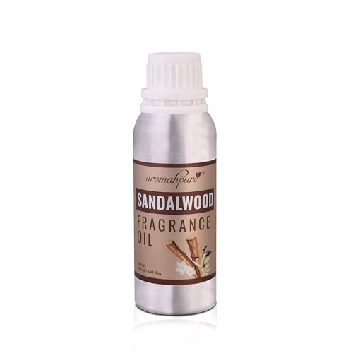 Image of Aromahpure Sandalwood Aroma Oil | 250ml Undiluted & Natural | Long-Lasting Scent for Aromatherapy, Candle & Soap Making, Diffusers, Room Freshener, Humidifier, Bathroom Revitalizer & Home Essentials