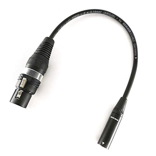 Selected Cable Cable de audio y micrófono (50 cm, conector mini XLR macho a XLR hembra, para Blackmagic 6K Pro 4K BMPCC) Cover