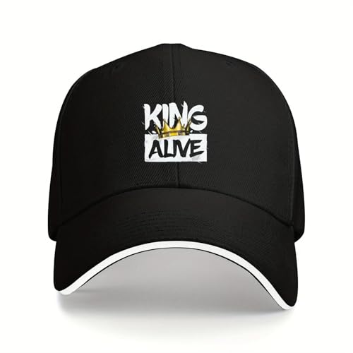 Casquette de baseball King Alive de finition vintage supérieure avec couronne brodée