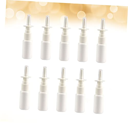 Balacoo 10Pcs Bomba De Spray Nasal Recipiente De Spray Nasal Garrafa De Spray De Viagem Branco De En