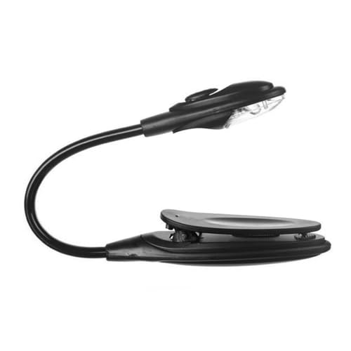 Luce Per Libri A Led, Lampada A Clip Per La Lettura, Lampada A Pinza Per Leggere Libri Lettore Di Libri Da Viaggio Per Camera Da Letto Regali Di Natale Con Interruttore A Un Pulsante E Tubo Regol