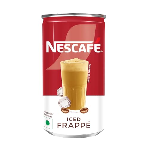 Image of Nescafe Cafe Style Liquid Cold Coffee Can, Iced Frappe, 170Ml