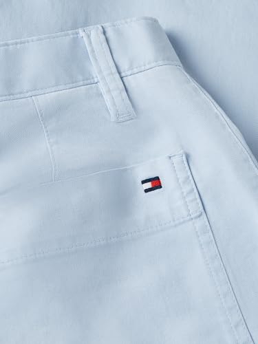 Image of Tommy Hilfiger Women's Twill Straight Chino Pants with Stretch Mid Rise Ankle Pants
