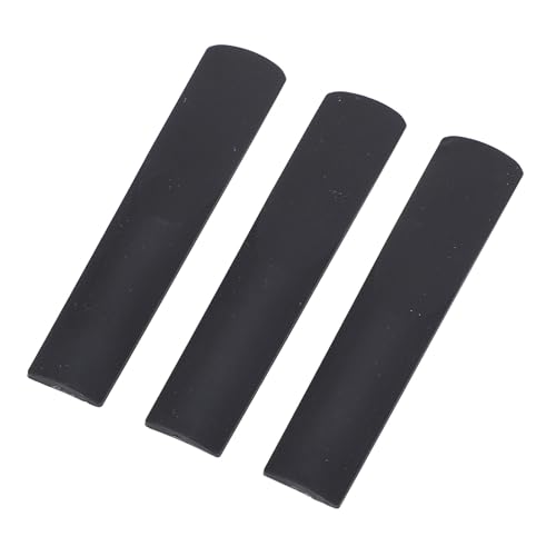 Irfora 3PCS ブラックカラー 樹脂強度2.5、アッパーカットデザインの伝統的なテナーサックスリード、練習用、クリアで鮮やかなサウンド、学生、教育者、ジャズミュージシャンに最適、小型で軽量、取り付けと交換が簡単、優れた樹脂製。