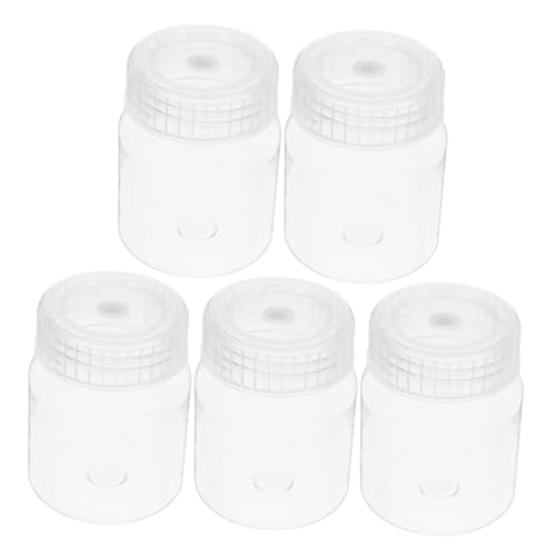 CIYODO - CIYODO 5 pièces Bouteilles de Réactif de Laboratoire Large Ouverture Plastique Transparent Résistant Aux Chocs de Flacons pour Culture Cellulaire Végétale et Animale Rangement Compact