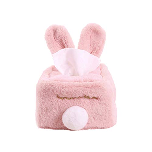 Preisvergleich Produktbild TOPBATHY Platz Tissue Box Plüsch Kaninchen Kosmetiktücherbox Taschentuchbox Plüschtier Kleenexbox Kosmetiktuch Papiertuch Taschentuch Box für Mädchen Kinderzimmer Büro