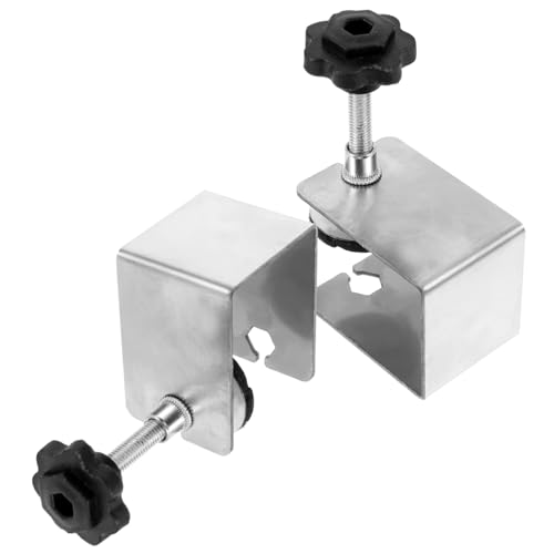 IWOWHERO 2pcs Carpentry Clip C Clamp C-clamp Clamps for Woodworking Heavy Duty Clamps Home Improvement Tool Clamps Heavy Duty Woodworking Clamps Stainless Steel Silver