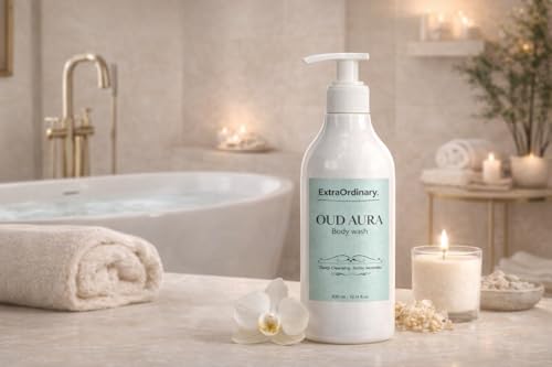 Image of EXTRAORDINARY Oud Aura Body Wash 300Ml | Refreshing Body Cleanser for Daily Use | Suitable for Soft & Fresh Skin