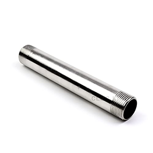 1/8" 1/4" 1/2" 3/4" 1" Filettatura maschio uguale 100mm 150mm 200mm 300mm 400mm Raccordo tubo di estensione 304 Connettore in acciaio inox 400mm, 1"