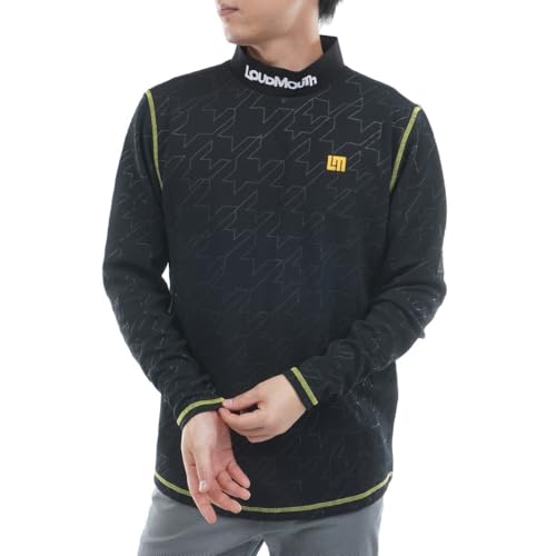 [ラウドマウス] ハイネックシャツ メンズ ゴルフ GOLF 日本正規品 日本規格 ゴルフウェア 775-500 LL(LL) ブラック(998)