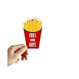 Fries Before Guys Sticker, Laptop Sticker, Water Bottle Sticker, Phone Sticker, Window Sticker, French Fry Sticker, Funny Saticker