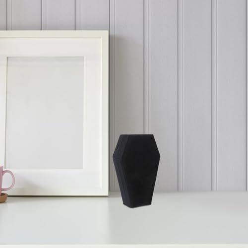 Boîte à bijoux cercueil velours compacte et protectrice pour bagues