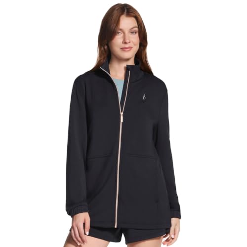 Skechers Women's Skechluxe Soft Tunic Jacket, Bold Black - image 1