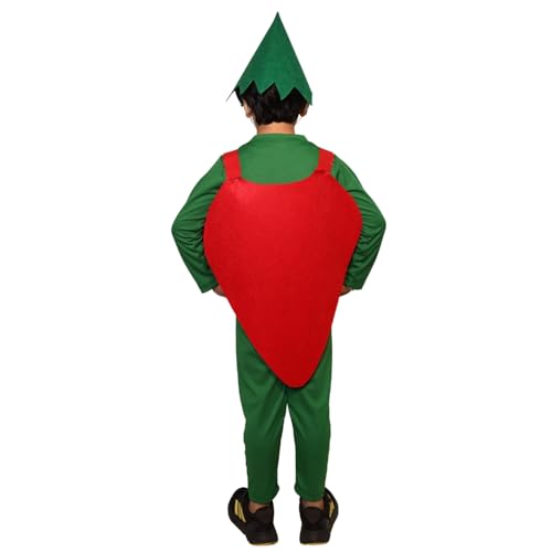 Image of Kaku Fancy Dresses Fruit and Vegetable Costume Paper Cutout with Cap For Kids | Healthy Food Costume For Boys & Girls (Tracksuit Not Included)