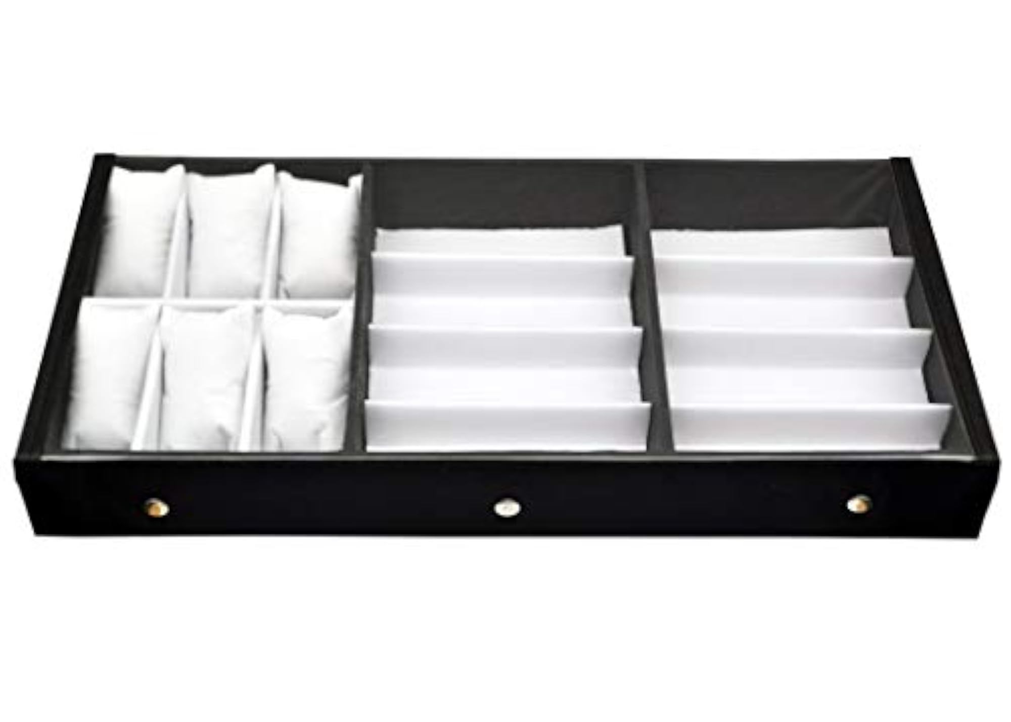 Wooden & Cotton Storage Compartment Organizer Box