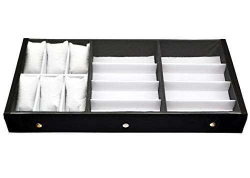 Proniks Sunglass Eyewear and Watchbox |Without Watches&Sunglasses – Wrist Watch Holder/Storage Box & Display Case Organiser (Black, Free Size)