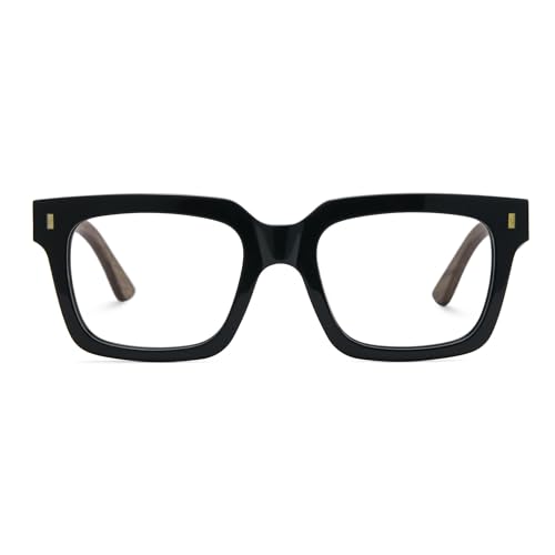 Image of Zeelool Stylish Rectangle Eyeglasses Thick Glasses for Men with Clear Lens Eyewear Frames ZJGX239126