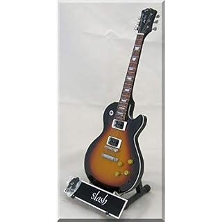 SLASH Guitare Miniature Guns & Roses avec médiator - Les Beatles, Paul McCartney, John Lennon, RIngo Starr, George Harrison SLASH Guitare Miniature Guns & Roses avec médiator – Image 2