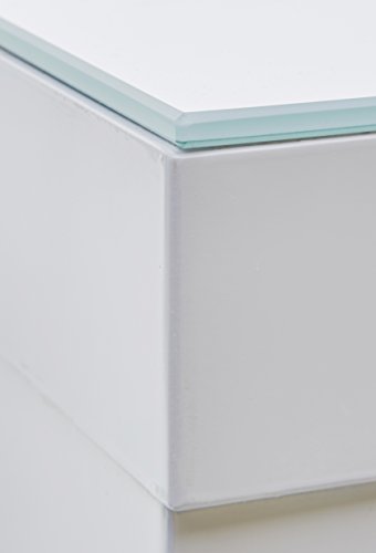 Robas Lund Bartisch weiß Hochglanz, BxHxT 120x108x60 cm