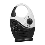 Holibanna Radio De Ducha Am FM con Altavoz Asa Superior para Baño Radio...
