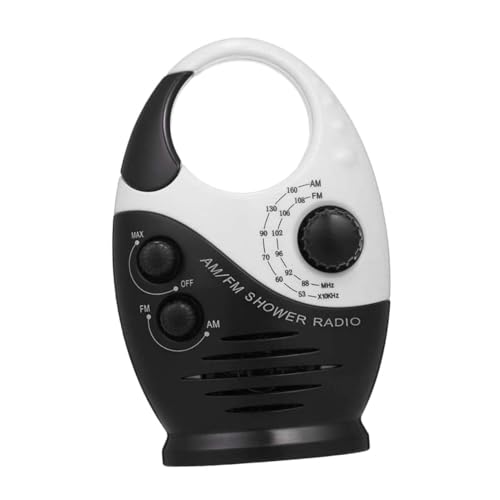 Holibanna Radio De Ducha Am FM con Altavoz Asa Superior para Baño Radio Portátil Resistente Al Agua para Uso Exterior