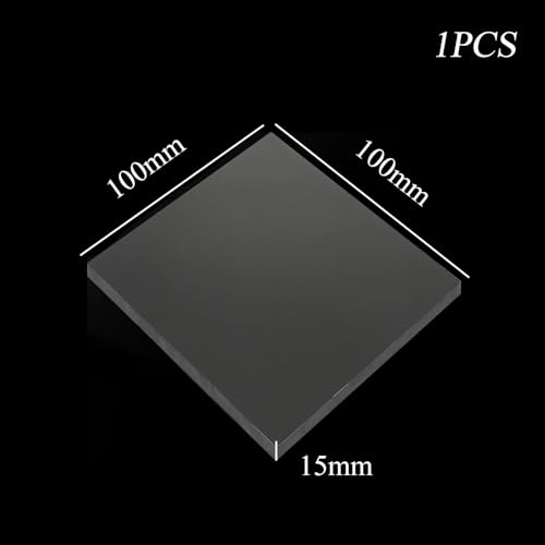 COYOUCO 100 X 100Mm Black Bakelite Phenolic Laminated Resin Board Sheet for Electrical and Electronic Fixtures, DIY Crafts,15mm