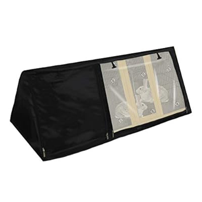 Triangle Rabbit Hutch Cover, 4ft Apex Rabbit/Guinea Pig Run Cover, Rabbit Run Cover, Run Cage Covers To Protect Rabbit/Guinea Pig Runs, Rabbit Run Dust Protective Cover With Clear Window & Door