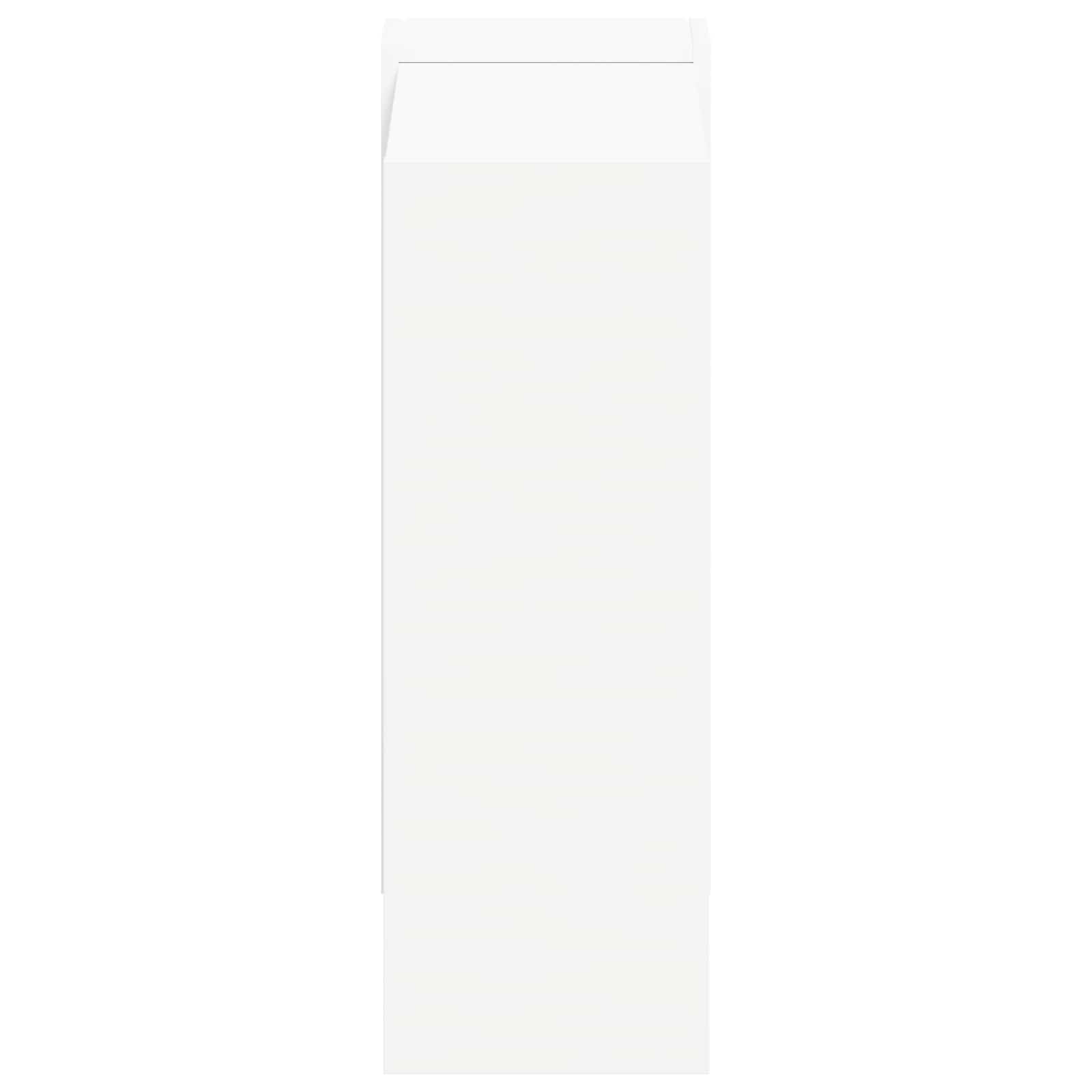 Scaffale bianco 52 x 25 x 71,5 cm in legno con 2 scomparti | Divisorio compatto per soggiorno e camera da letto. Struttura robusta con superficie liscia per libri e decorazioni.