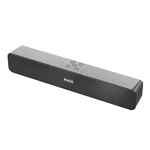LAPCARE Musi Bar 16W Bluetooth Speaker 5.3 Soundbar with Robust Bass, 52mm Drivers|Stereo Sound | Upto 10 Hrs Playtime Multiple Connectivity (Grey)