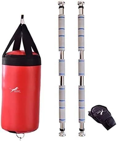 Speed Bag for Boxing, Punching Bag with Stand Adult, Large Boxing Speed Bag Doorway Double End Punching Ball, Portable Reflex Bag for Reaction, Agility, Fight Skill