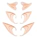 Whaline 3 Pairs Latex Elf Ear Pixie Dress Up Costume Soft Pointed Goblin Ears Cosplay Halloween Party Props Elven Vampire Fairy Ears