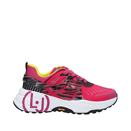 Baskets de sport femme LIUJO BA2141 White Fuxia semelle Vibram compensée