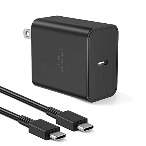 Super Fast Charger Type C,45W USB C Fast Charging Type C Charger Fast Charging for Samsung Galaxy S23 S23+ S23 Ultra S22 S22+ S22Ultra S21 S21+ S21Ultra S20 S10 S10e S9 Plus S8 Plus Note20/10/9/8