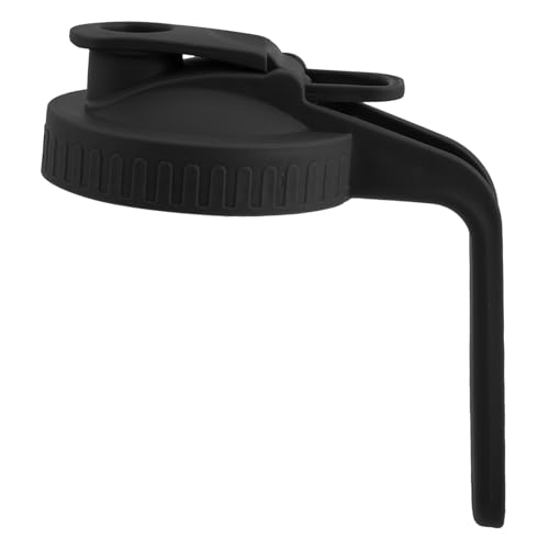 HOLIDYOYO Manejar La Cubierta del Masón Tarro De Albañil Verter La Tapa Reemplazo De Tapas De Tazas De Café. Tapas De Tarro De Albañil Tapas para Beber Tarro De Albañil El Plastico Black