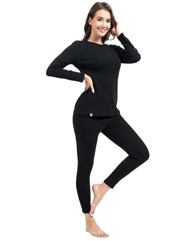 Thermal Underwear for Women Long Johns with Fleece Lined, Base Layer Women for Cold Weather