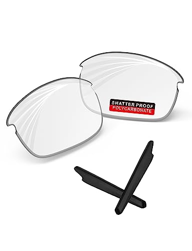 Image of PRO+ Polycarbonate Replacement Lenses & Ear Socks for Oakley Bottle Rocket OO9164 Sunglass