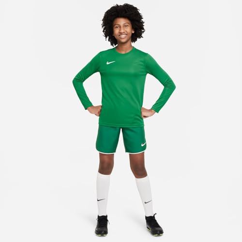 Nike Unisex Niños Camiseta de Manga Larga Nk Df Park VII, Verde Pino y Blanco, BV6740-302, S