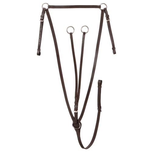 Tough 1 Silver Fox Running Breastplate Martingale Brown