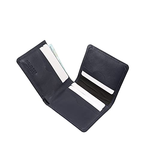 Carteira Couro Legítimo Masculina Cnh Habilitação Cartão 59 (Azul marinho)