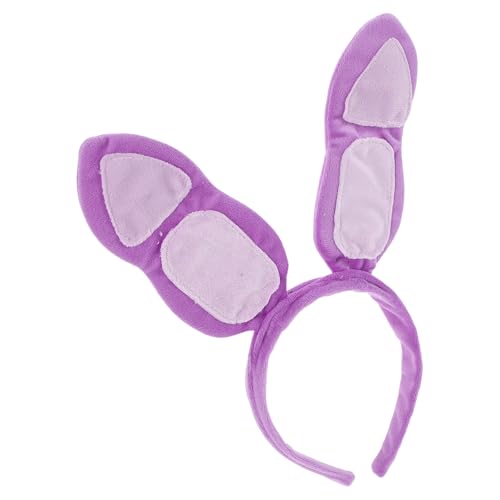 SUPVOX Diadema Orejas de Conejo Plegables para Mujer y Niñas, Accesorio de Peluche Color Púrpura, para Fiestas, Cosplay y Disfraces de Pascua