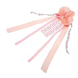 OSALADI 造花 リボン付き ウェディングカー装飾 キット 結婚式用 ハンドル デコレーション 花飾り バックミラー 飾り 多用途 車 装飾 アクセサリー 結婚式 撮影 用 小道具