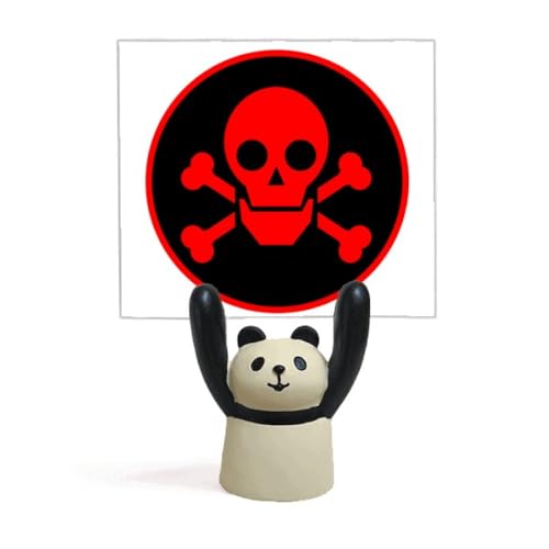 Porte-mémo rouge Toxique Panda L pour décorer et organiser votre espace de télétravail