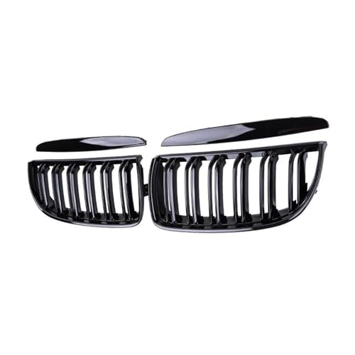 Parrilla delantera negra brillante con doble rejilla para BMW Serie 3 E90 E91 2005-2008