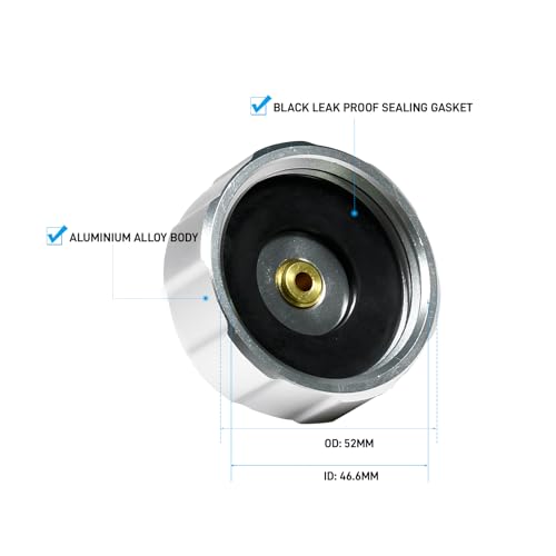 SMOTIVEPRO E20 Adapter für Bremsflüssigkeitsbehälter, Aluminium-Bremsenentlüfter-Adapter, geeignet für die Meisten EuropäIschen Automodellen