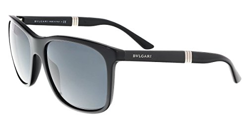 Bvlgari Men's BV7016 Sunglasses Black/Gray 57mm