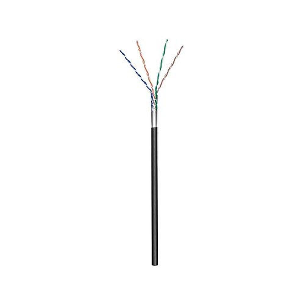 Goobay 57295 CAT 5e Outdoor Network Cable, F/UTP, Black, 100m Cable Length