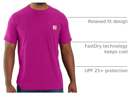 Image of Carhartt Men's 104616 Force Relaxed Fit Midweight Short Sleeve Pocket