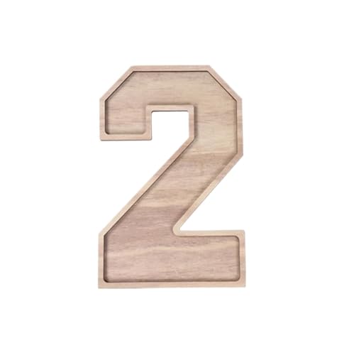 Chiffre 2 en carton et bois grand plateau charcuterie garnir buffet de fête